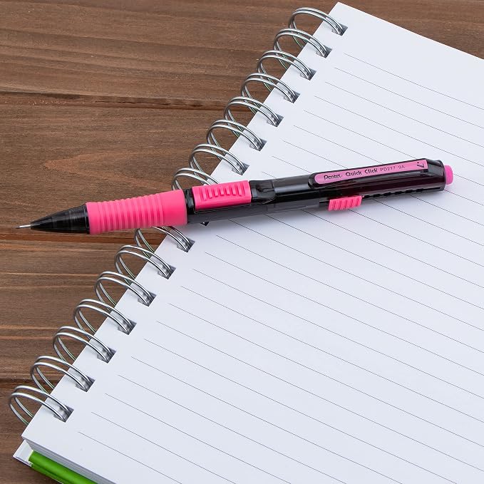 Pentel Quick Click Pop Mechanical Pencil, 2 Eraser Refills - Image 6