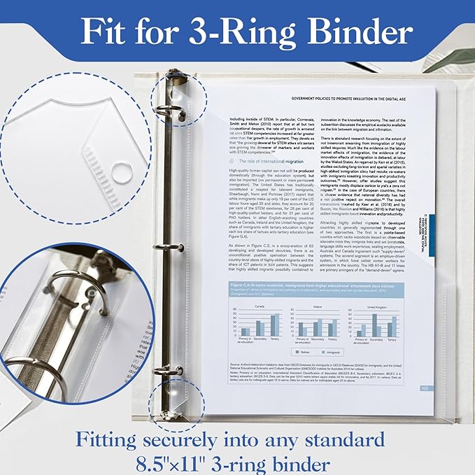 Binditek 50 Pack Transparent Clear Slash File Jacket - Image 4