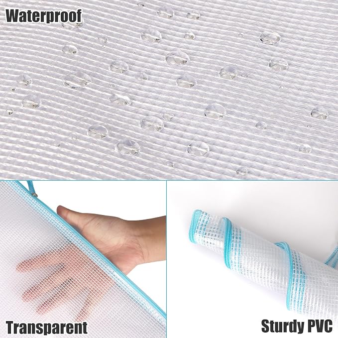 EOOUT 56pcs Mesh Zipper Pouch Zipper Bag, Durable Pouches - Image 3