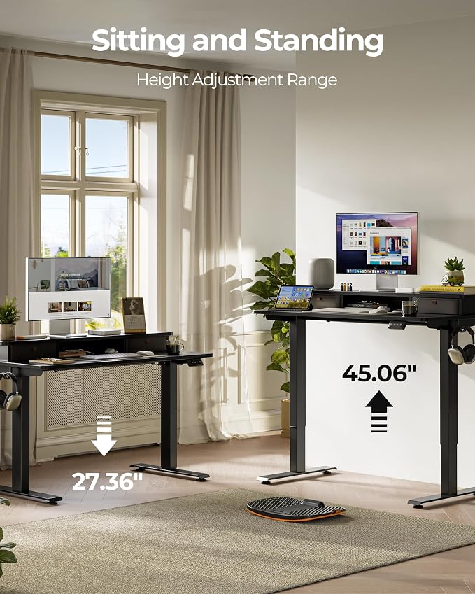 FEZIBO 55 x 24 Inch Height Adjustable Electric Standing Desk - Image 5