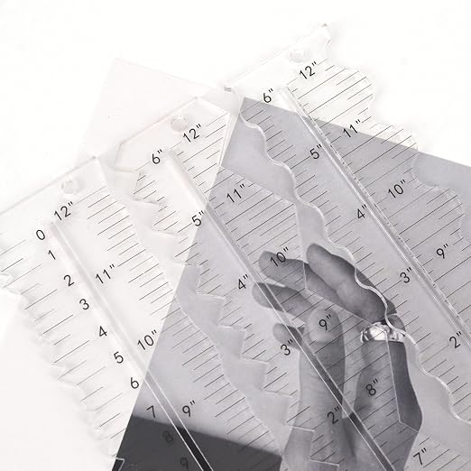 Acrylic Paper Tearing Ruler Craft Ruler - Image 6