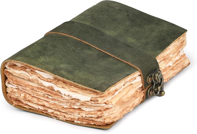 LEATHER VILLAGE Leather Bound Vintage Journal by LeatherVillage