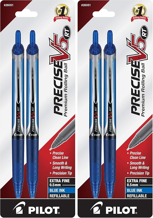 Pilot Precise V5 RT Refillable & Retractable Liquid Ink Rolling Ball Pens by PilotCorporationofAmerica