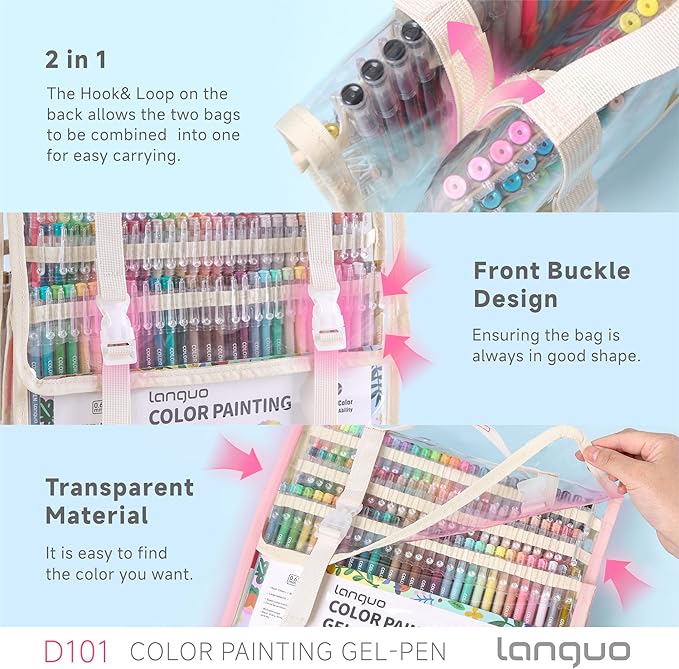 languo 168 PCS Acrylic Gel Pens - Image 6