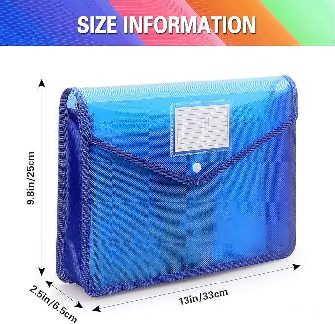 Plastic Expanding File Folder, Transparent envelopes - Image 2