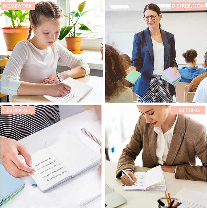 feela 3 Pack Pocket Small Notebook Journals, Mini Cute Hardcover College Ruled - Image 6