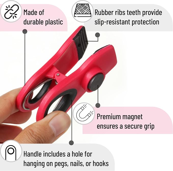 Mr. Pen- Magnetic Chip Clips, 6 Pack, Airtight Seal | Reusable Bag Closers - Image 7