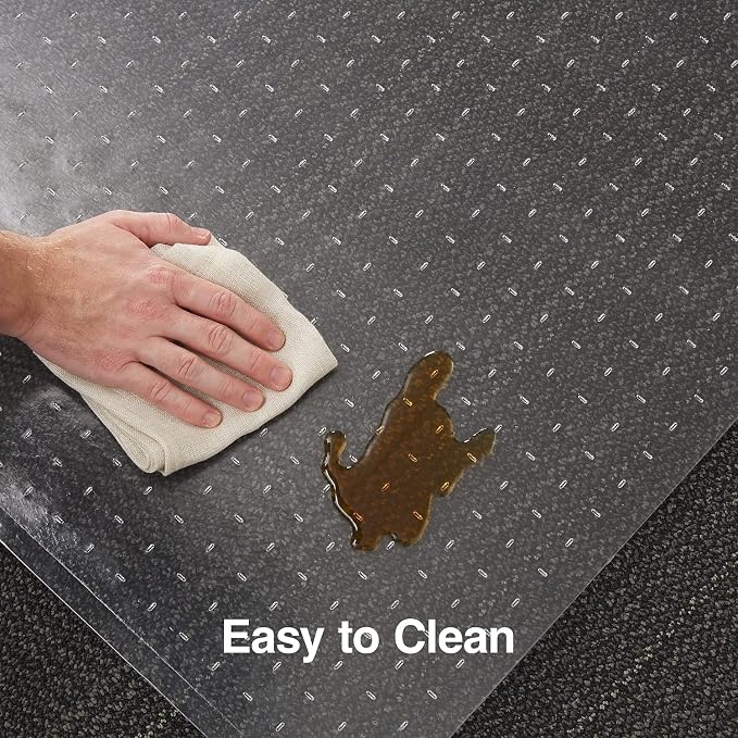 Staples Office Chair Mat, Low-Pile Carpets, 48 x 36 Inch, Smooth Glide - Image 4