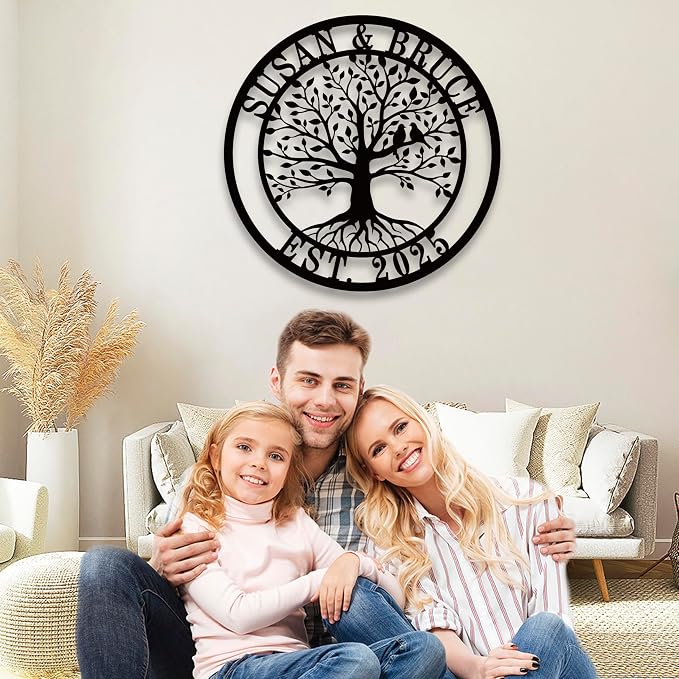 Personalized Tree of Life Metal Sign, Custom Metal Signs, Tree of Life - Image 4
