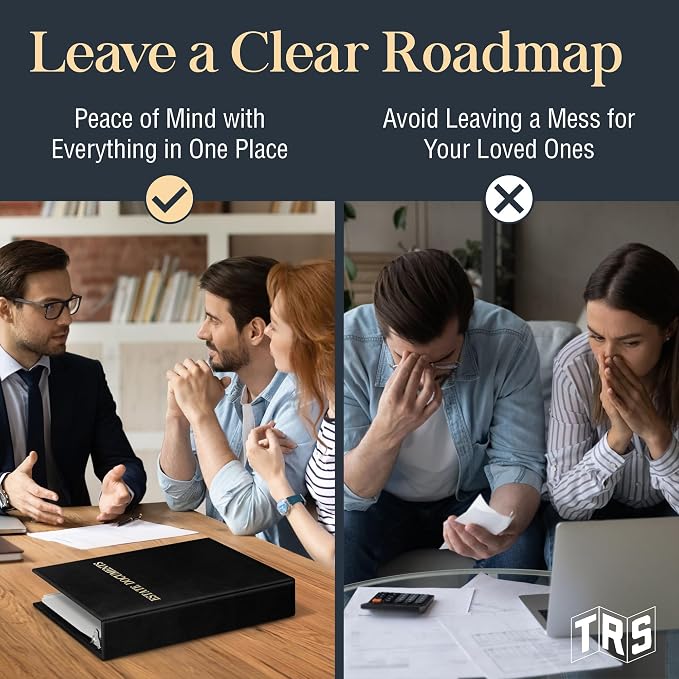 TRS Estate Planning Binder Kit – Pre-Labeled Tabs, Sheet Protectors | 1.5" - Image 6