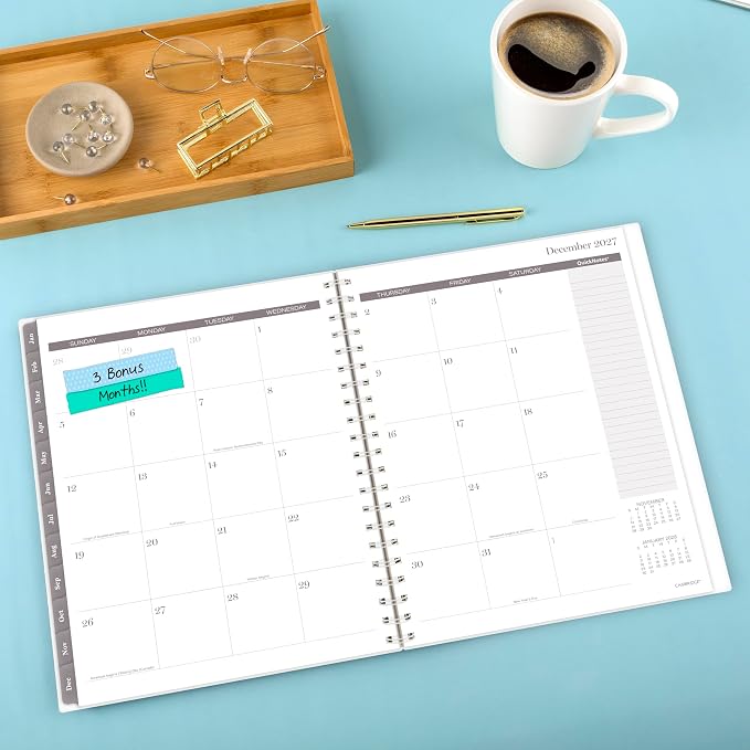 Mead Cambridge 2027 Planner, Weekly & Monthly, 8.5" x 11", Desert Grain - Image 3