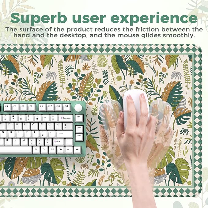 iCasso Large Desk Pad, Aesthetic Computer Mouse Pad - Image 3