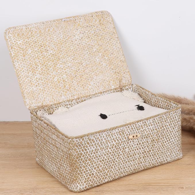 FEIALNDUO Wicker Shelf Baskets - Image 2