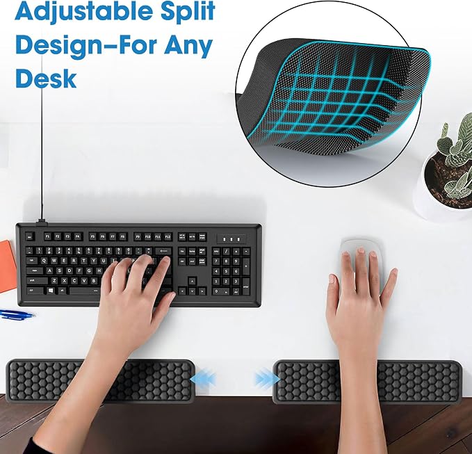 MEKASS L-Shaped Desk Elbow Pad for Desk, Memory Foam Elbow Support Padding - Image 4