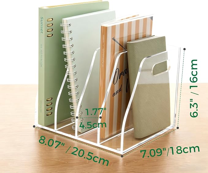 Clear Acrylic Magazine File Holder - Image 2