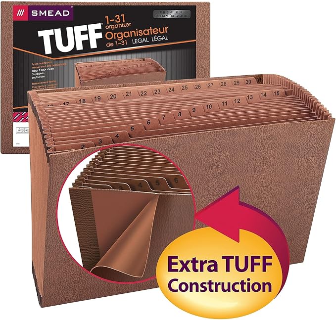 Smead TUFF Expanding File, 31 Pockets, Legal Size - Image 7