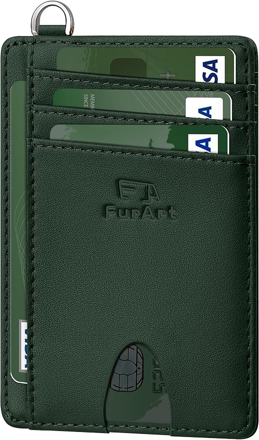 FurArt Slim Minimalist Wallet RFID Credit Card Holder by FurArt