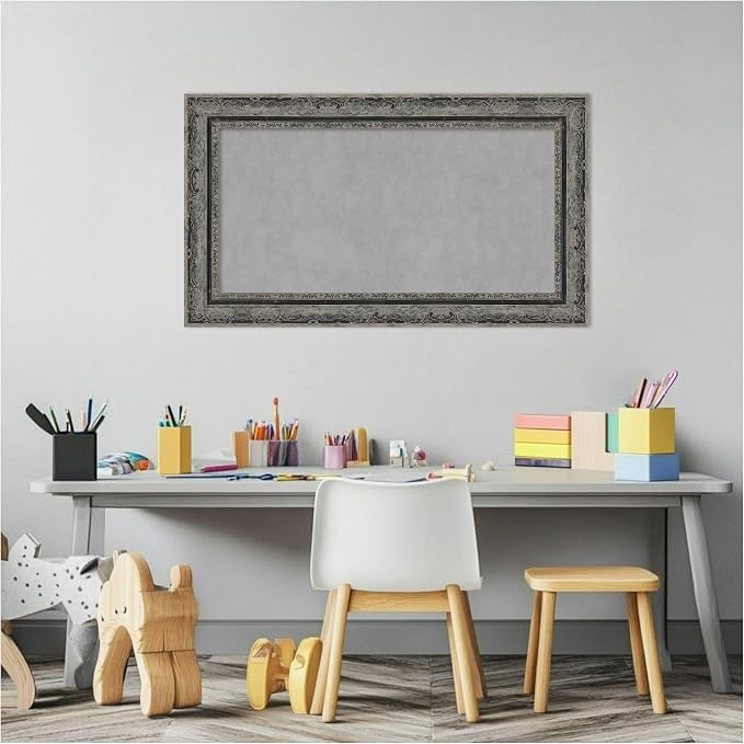 Amanti Art Black Framed Magnetic Board 16x28 Small Vision Board - Image 5