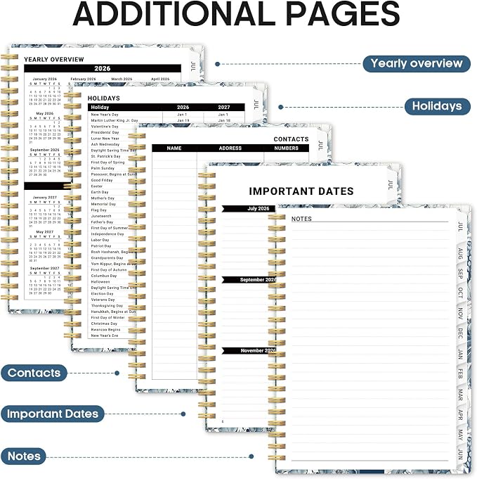 Planner 2026-2027, Academic Monthly and Weekly Calendar Planner - Image 5