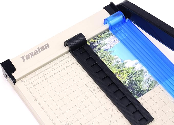 Inch Scale Cutting Plate 12" Paper Cutter – Solid Metal Base, Sharp Blade - Image 4
