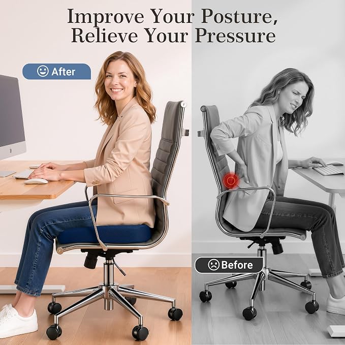 Donut Pillow Seat Cushion for Hemorrhoids & Tailbone Pressure Relief - Image 6