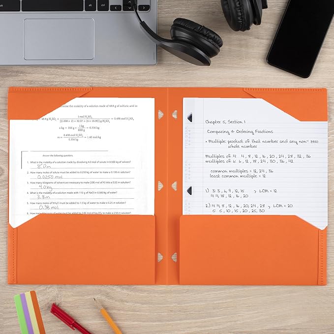 Five Star 2-Pocket Folder, Plastic Folder - Image 3