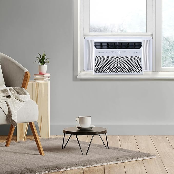 Hisense WCT08W25A Window Air Conditioner, 8,000 BTU, White-DeskLoop Office