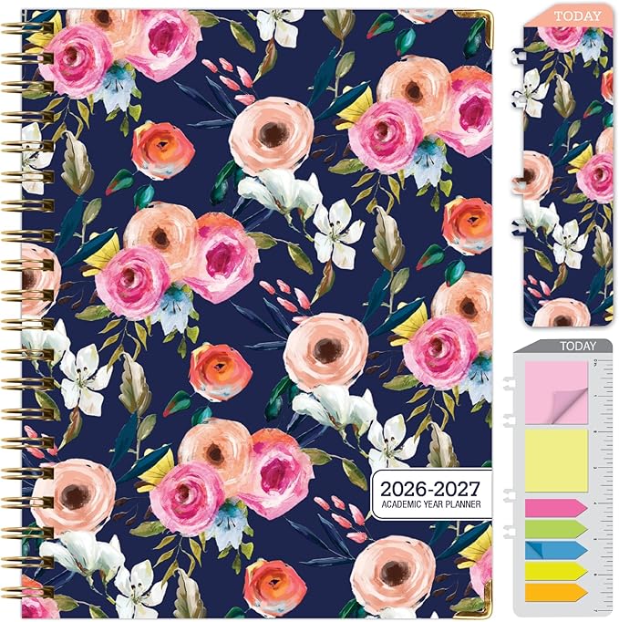 HARDCOVER Academic Year 2026-2027 Planner: 14 Months 8.5"x 11" Daily Weekly by ExcelloGlobalProducts