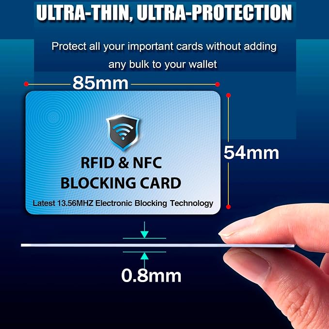 SaiTech IT RFID Blocking Cards Protect Your Entire Wallet, and Cards from NFC - Image 2