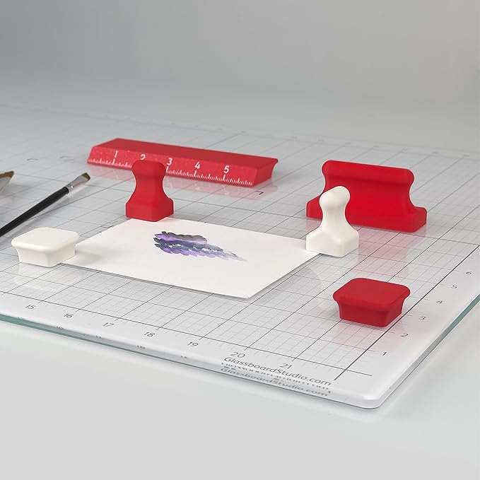 Glassboard Studio MiniBar Magnet - Strong Neodymium Rare Earth Magnets for Fridge, Whiteboard, Locker & Magnetic Glassboards - Ideal for Crafting & Office Use - Strong Fridge Magnets (Blush Pink, 2)-DeskLoop Office