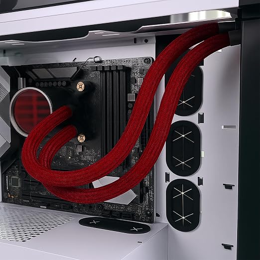 Electriduct 1/2" Hook Self Closing Sleeve Braid Wrap Around Sleeving Flame - Image 4