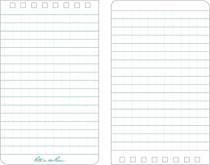 Rite in the Rain Weatherproof Top Spiral Notebook, Universal Pattern, 3 Pack | - Image 3