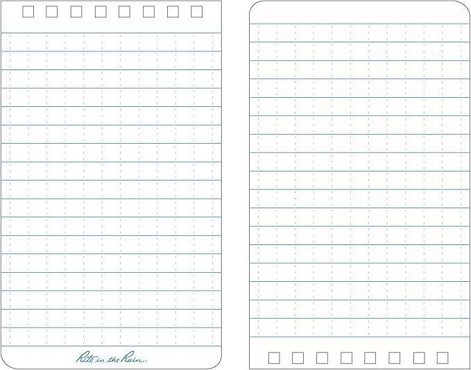 Rite in the Rain Weatherproof Top Spiral Notebook, Universal Pattern, 6 Pack - Image 12