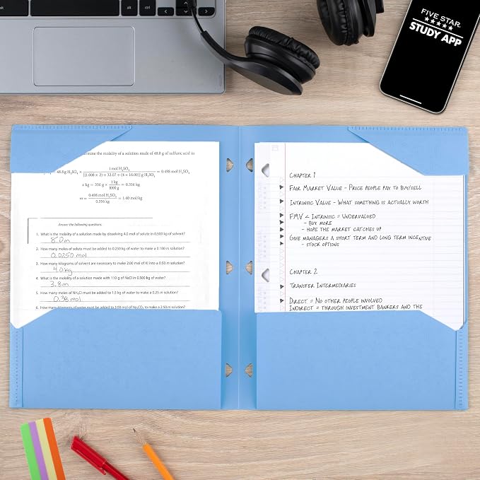 Five Star 2-Pocket Folder, Plastic Folder - Image 4
