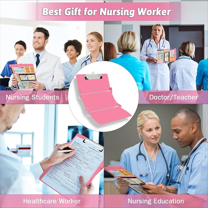 Nursing Clipboard Foldable Clipboard Medical: Edition Cheat Sheets Aluminum 3 - Image 7
