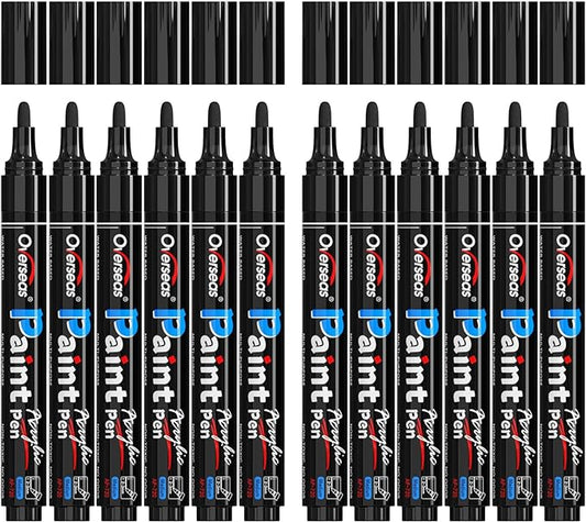 Overseas Black Paint Pens Paint Markers by Overseas