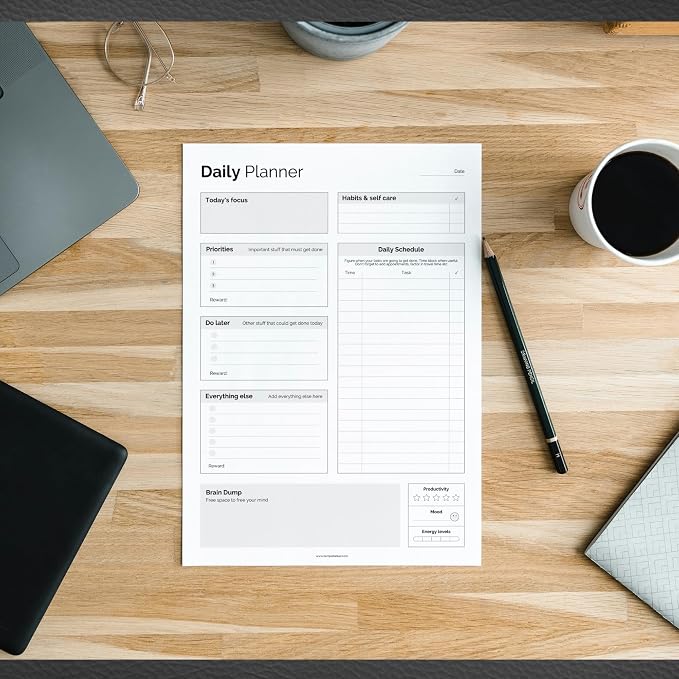 ADHD Daily Planner Notepad for Neurodivergent Adults - Image 5