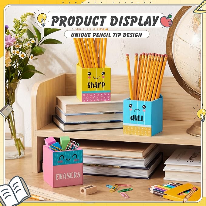 Gilprop 3 Pcs Sharp and Dull Pencil Holder - Image 4