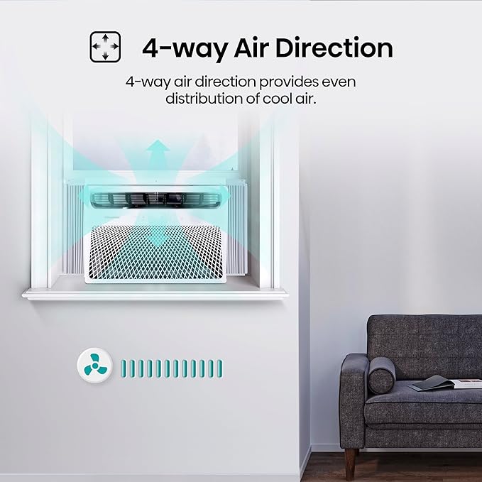 Hisense WCH08R25A Window Air Conditioner, 8,000 BTU, White-DeskLoop Office