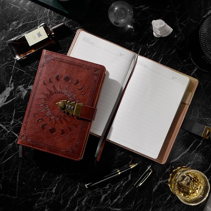 ZXHQ Lockable Journal for Women & Men, A5 240 Pages Secret Diary - Image 3
