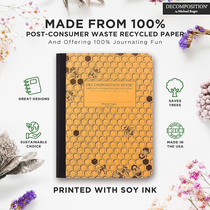 Decomposition Honeycomb College Ruled Composition Notebook - Image 2