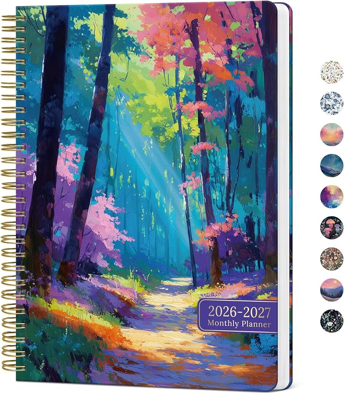 Monthly Planner 2026-2027, Aesthetic 2 Year Months Planner Calendar, 18-Months by Taja