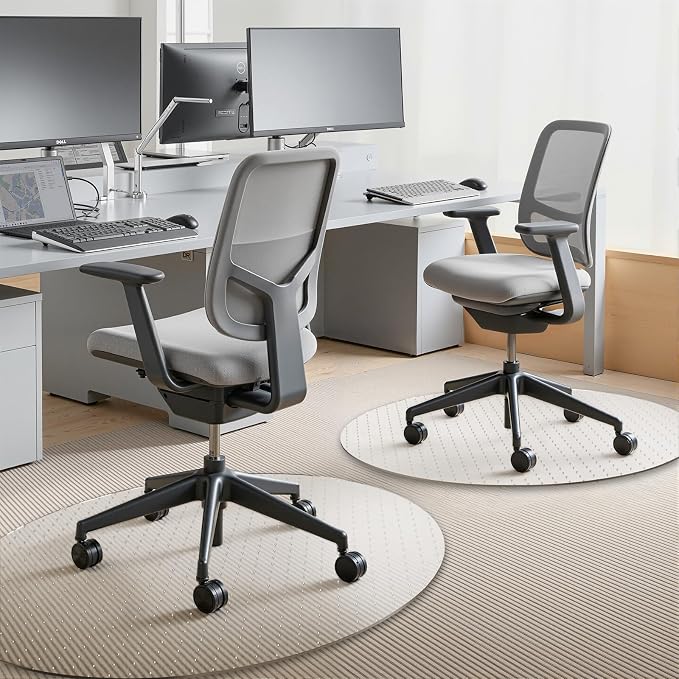 Office Chair Mat for Carpets, 2 Pack 36" × 36" Round Computer Chair Mat - Image 2