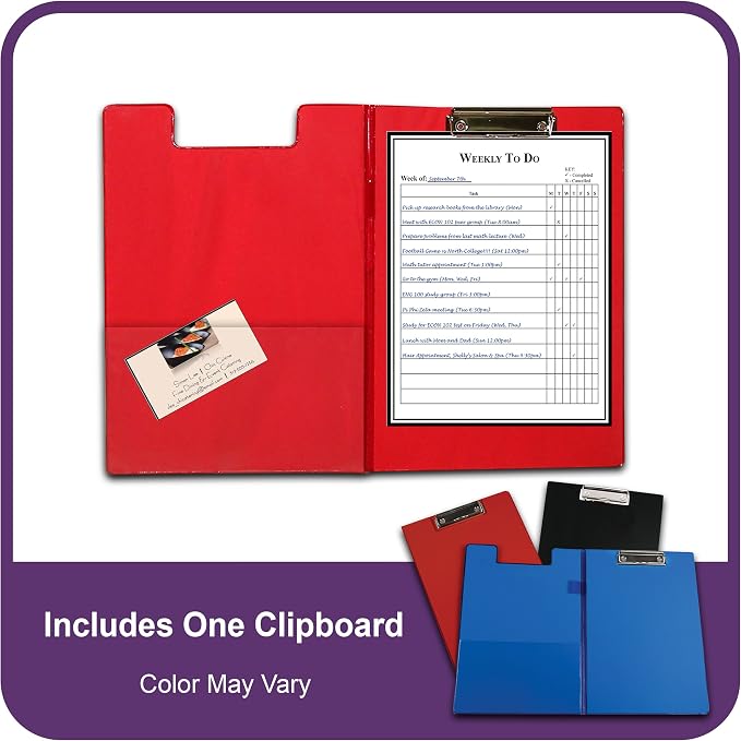 C-Line Clipboard Folder, Letter Size, Holds up to 75 Sheets, 1 Clipboard - Image 5