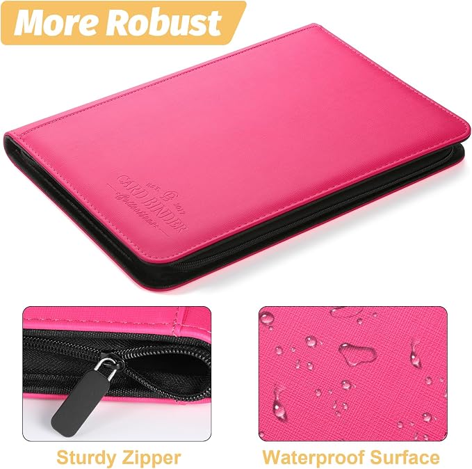 9 Pocket Card Binder, Premium Zip Trading Card Binder, 540 Double Sided Pocket - Image 3