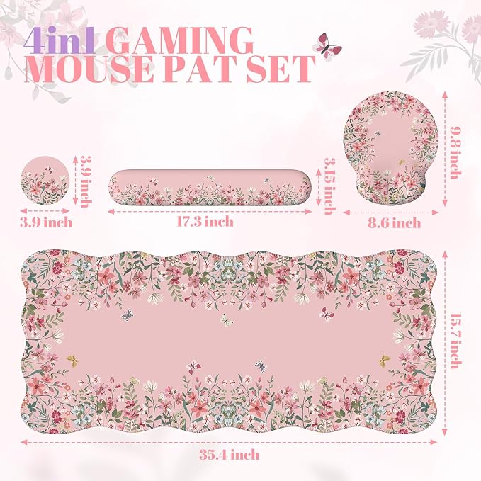 iCasso Desk Mat Set, Large Mouse Pad - Image 5