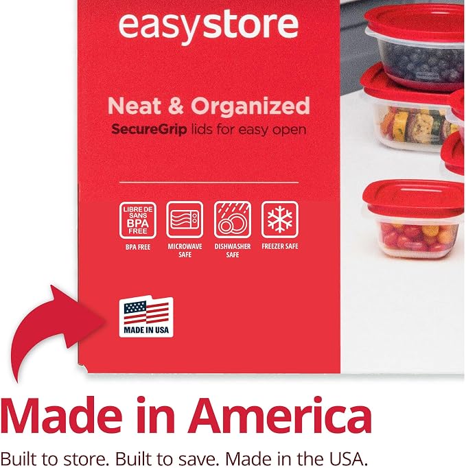 Rubbermaid EasyStore Containers, 38-Piece Set, Food Storage Containers - Image 2