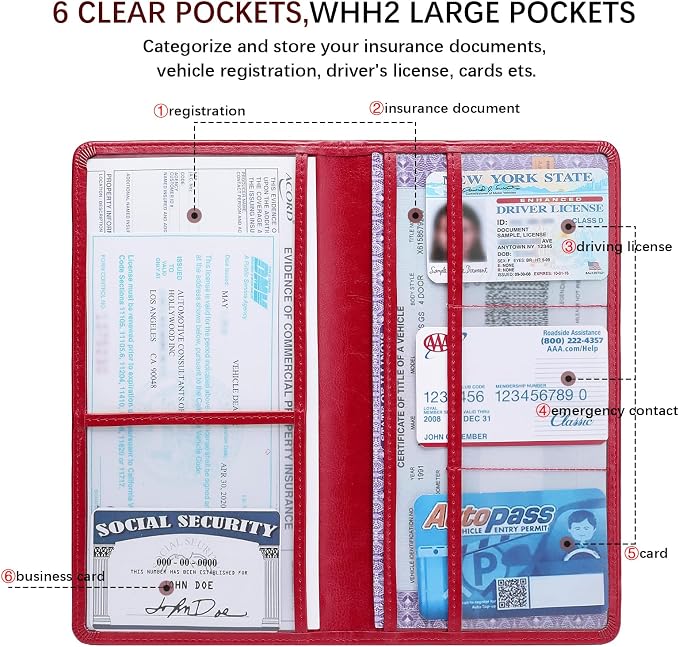 Car Registration and Insurance Card Holder - Image 3