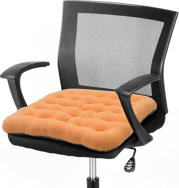 BUYUE Good Support Office Chair Cushion Padded, Soft Velvet Comfortable by BUYUE