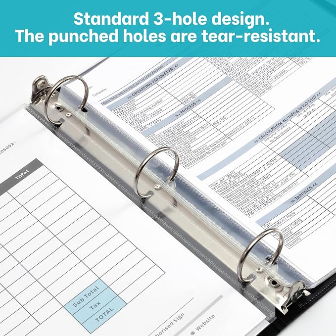 Heavyweight 3-Hole Letter Size Sheet Protectors - Image 4